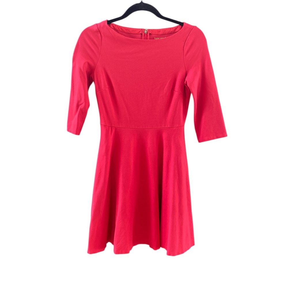 Kate Spade 3/4 Sleeve Red Mini Dress